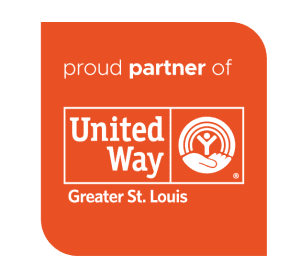 orange logo, proud partner of the United Way of Greater St. Louis