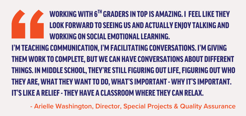 an quote about the impact of TOP