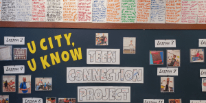 Teen Connection Project lesson wall