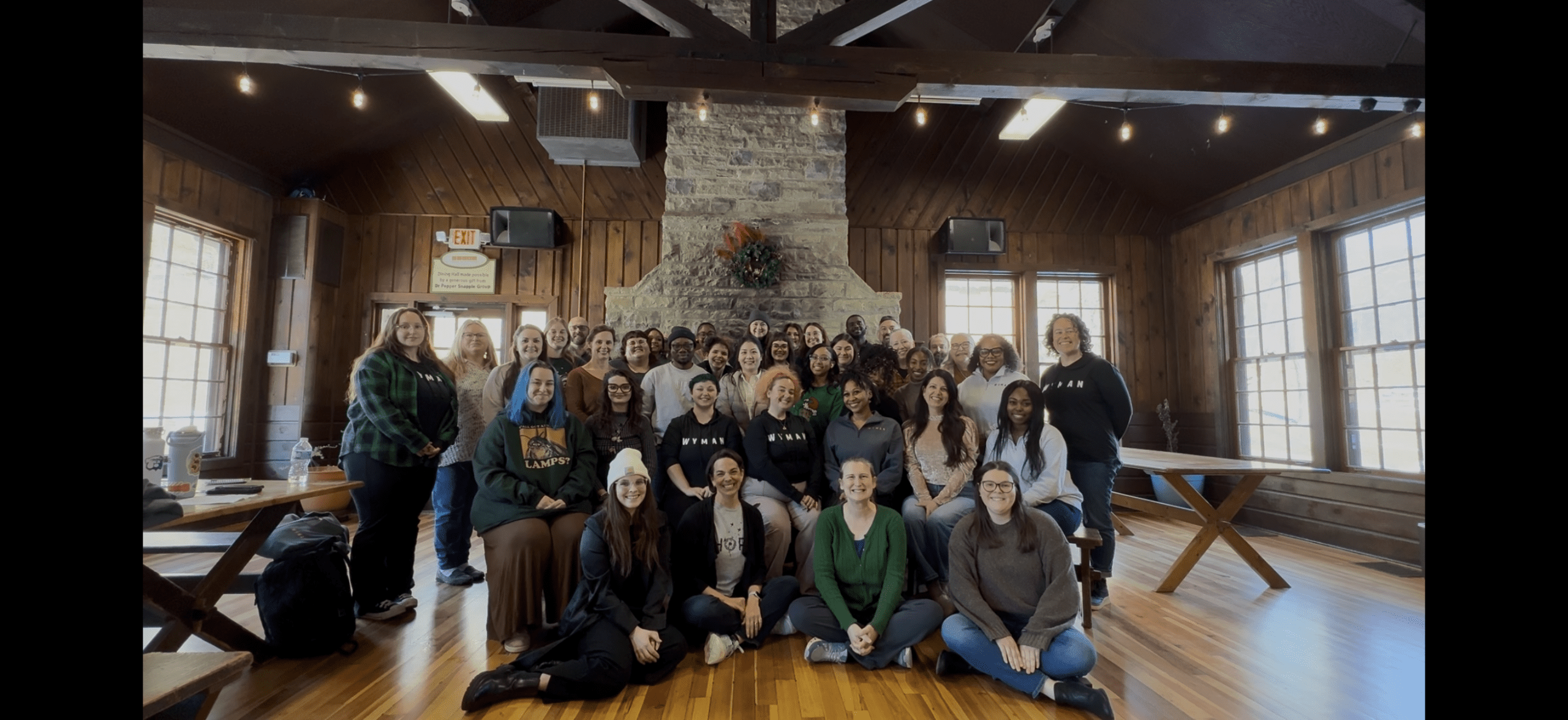 group of Wyman staff posing for the camera