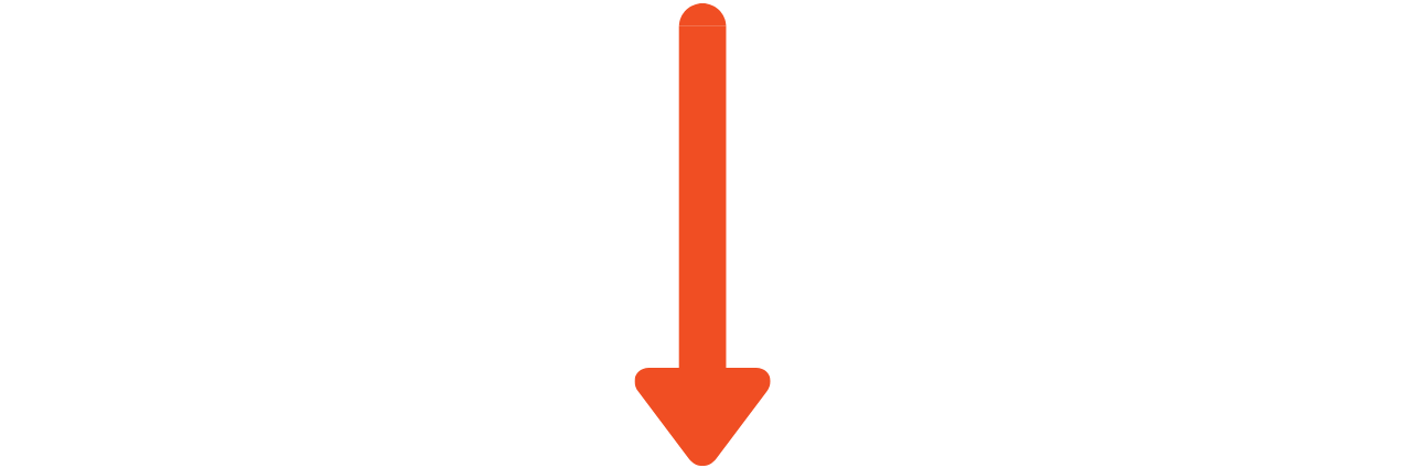 orange arrow down