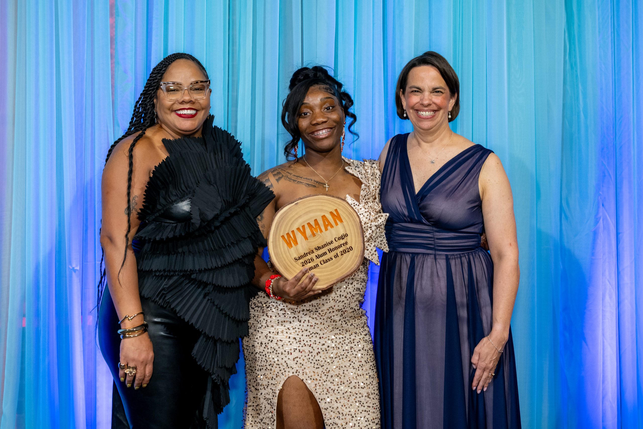 2026 gala honoree Sandrea accepting award