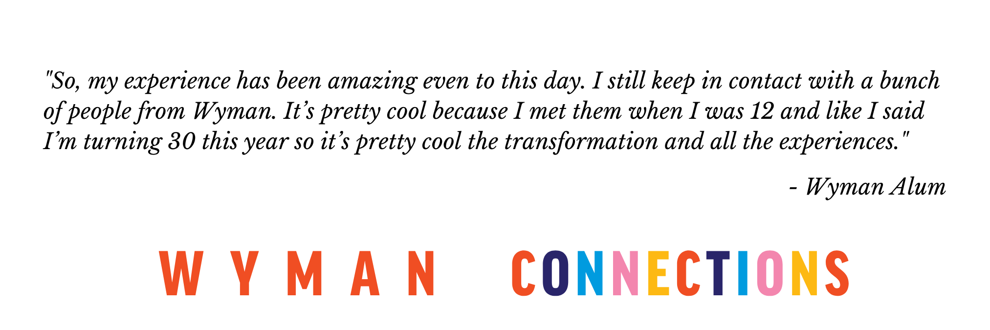 wyman alum connection quote